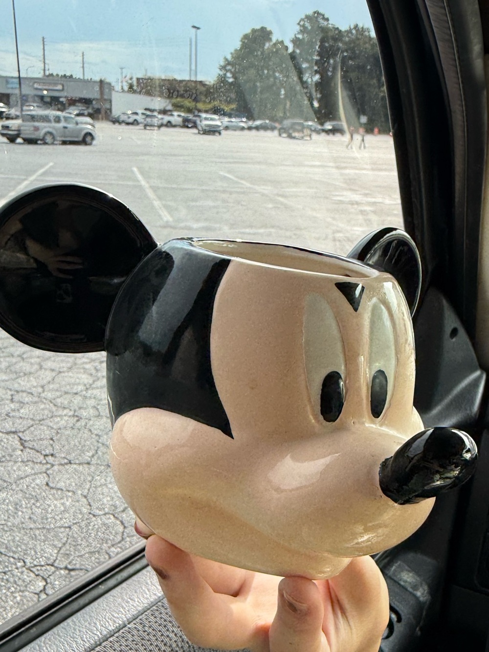 Disney Mickey Mouse Ceramic Head Mug - Black & Cream - Picture 4 of 10